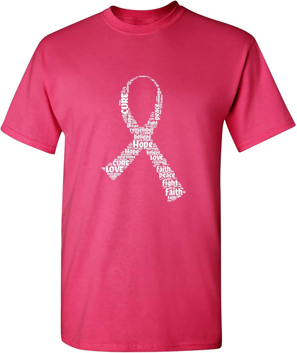 Feelin Good Tees Breast Cancer Support Shirt for Men & Women | Pink Ribbon Awareness Tee for Unisex | Womens Graphic T Shirt