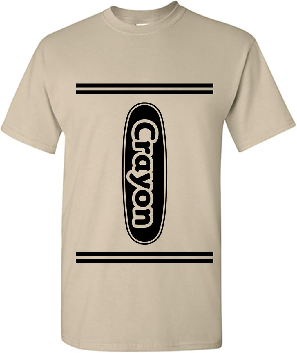 Crayon Shirt Women Men Kids | Costume for Halloween Party Group Event Unisex Matching Colorful Teacher Art Theme T-Shirt