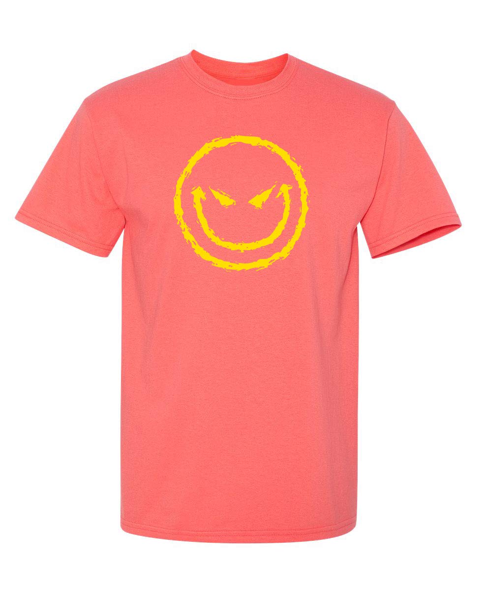 Evil Smile Face Graphic Novelty Sarcastic Funny T Shirt
