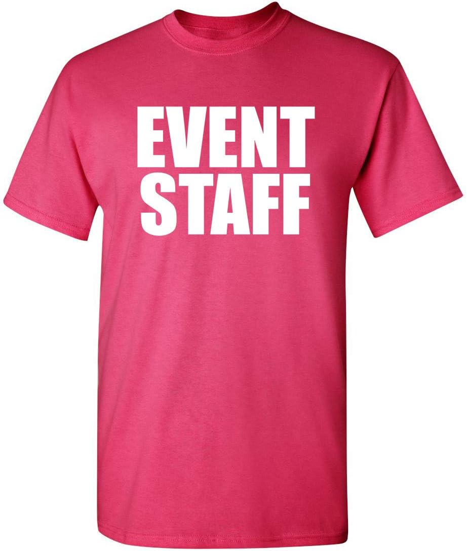 Security Shirt for Men Graphic Event Staff Work Uniform Concert Crew Tee Professional Guard Outfit Black Funny T-Shirt