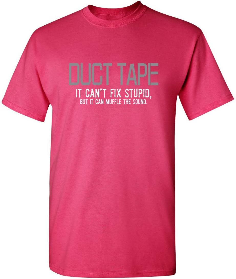 Mens If Duct Tape Muffle The Sound Adult Humor Novelty Sarcastic Funny T Shirt