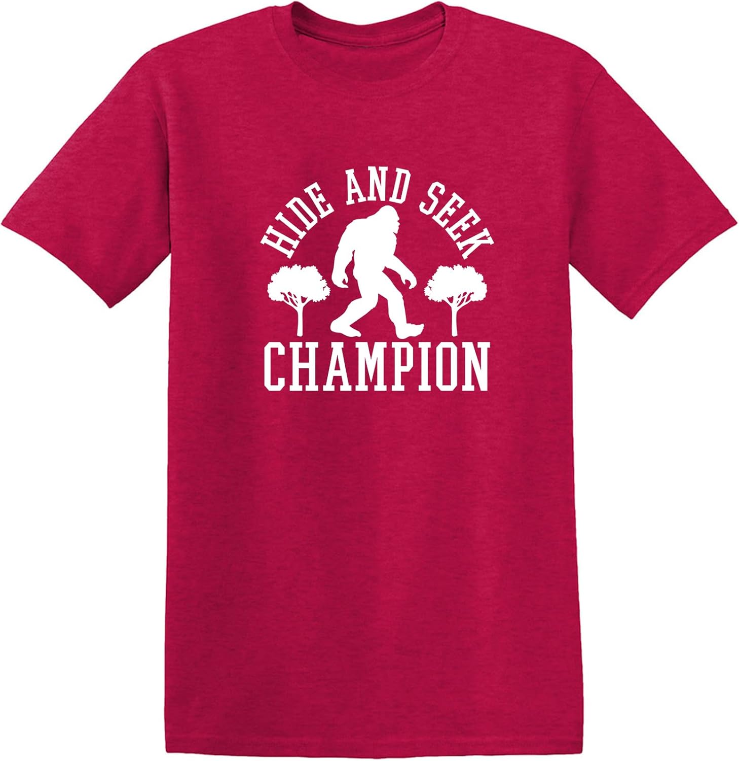 Bigfoot Hide and Seek Champ Sarcastic Graphic Funny T Shirt