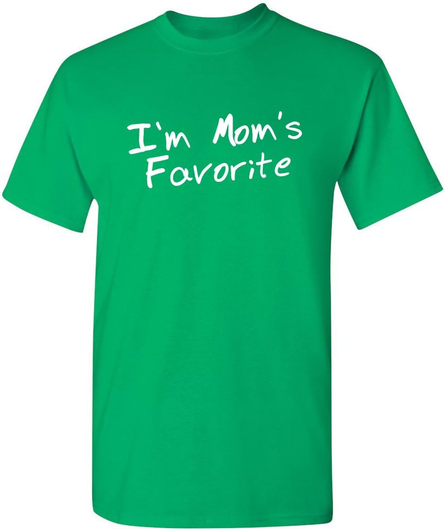 I'm Mom's Favorite Christmas Children Sibling Rivalry Tee | Premium Mens T Shirts | Graphic Novelty Sarcastic Funny T Shirt