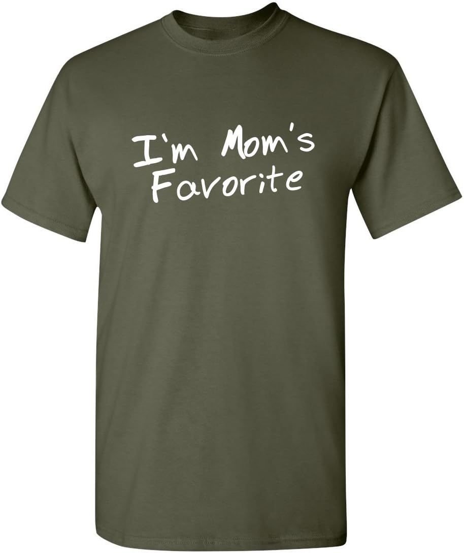 I'm Mom's Favorite Christmas Children Sibling Rivalry Tee | Premium Mens T Shirts | Graphic Novelty Sarcastic Funny T Shirt
