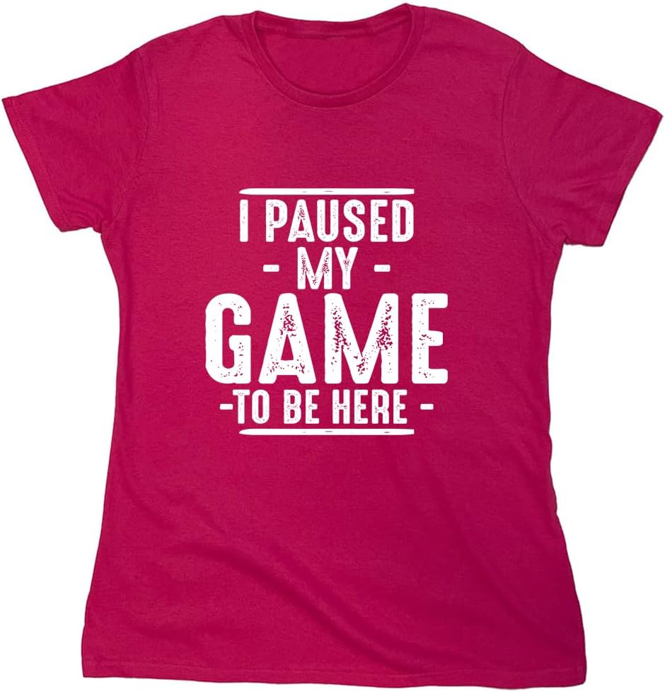 I Paused My Game to Be Here Graphic Tees Men Gaming Gamer Novelty Funny T Shirt