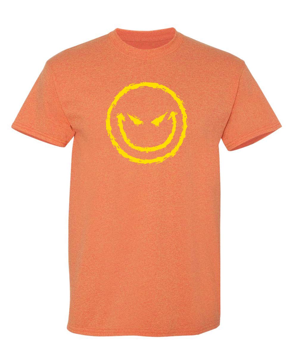 Evil Smile Face Graphic Novelty Sarcastic Funny T Shirt