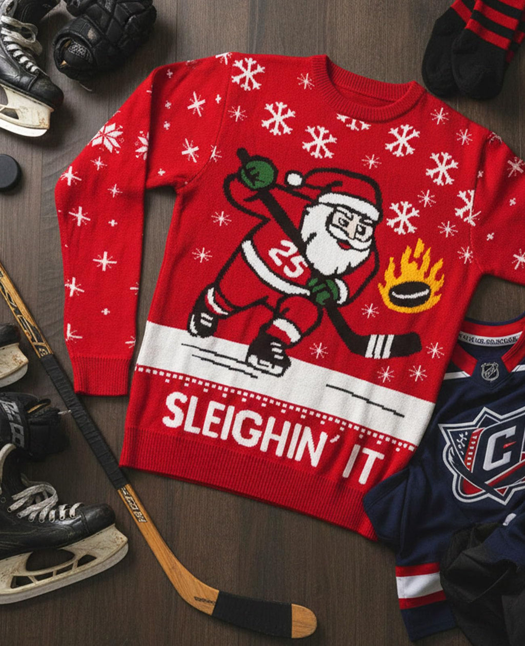 Tstars Guess What Chicken Ugly Christmas Sweater - Funny Holiday Pullover for Men & Women Unisex Gag Gift Sweaters