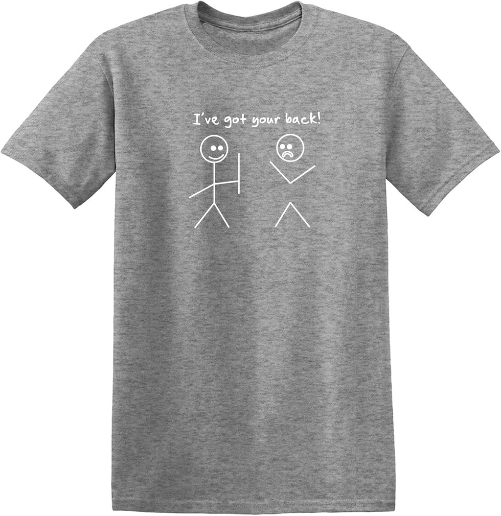 I've Got Your Back Shirt Funny Stick Figure Graphic Novelty Humor Tee for Men Women Kids Sarcastic Joke Gag Gift T-Shirt