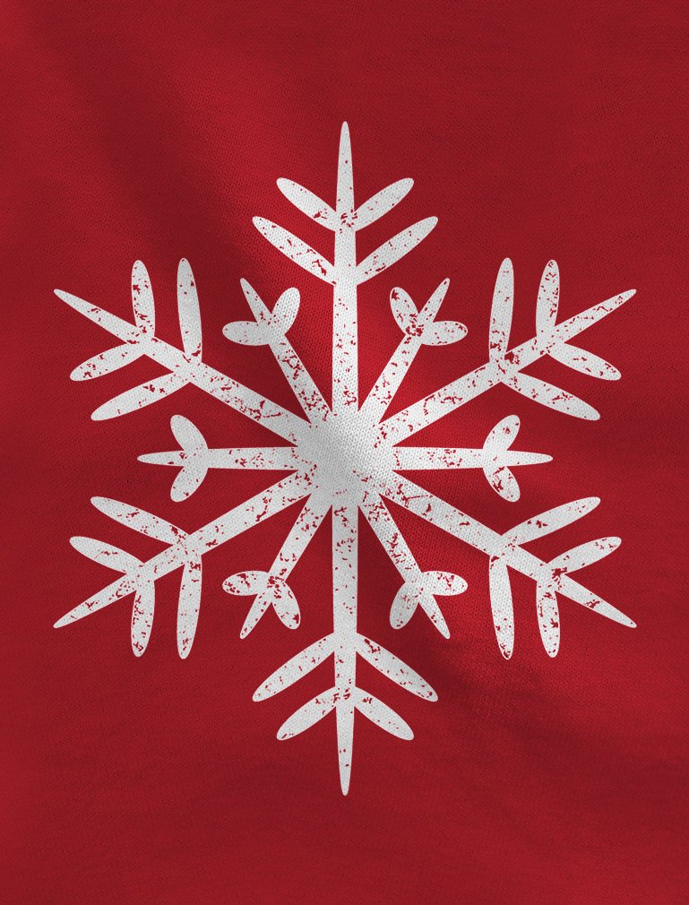 Tstars Big White Christmas Snowflake Hoodie for Men Xmas Holiday Mens Sweatshirt Hoodies