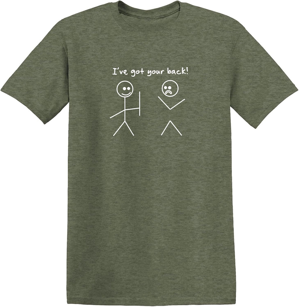 I've Got Your Back Shirt Funny Stick Figure Graphic Novelty Humor Tee for Men Women Kids Sarcastic Joke Gag Gift T-Shirt