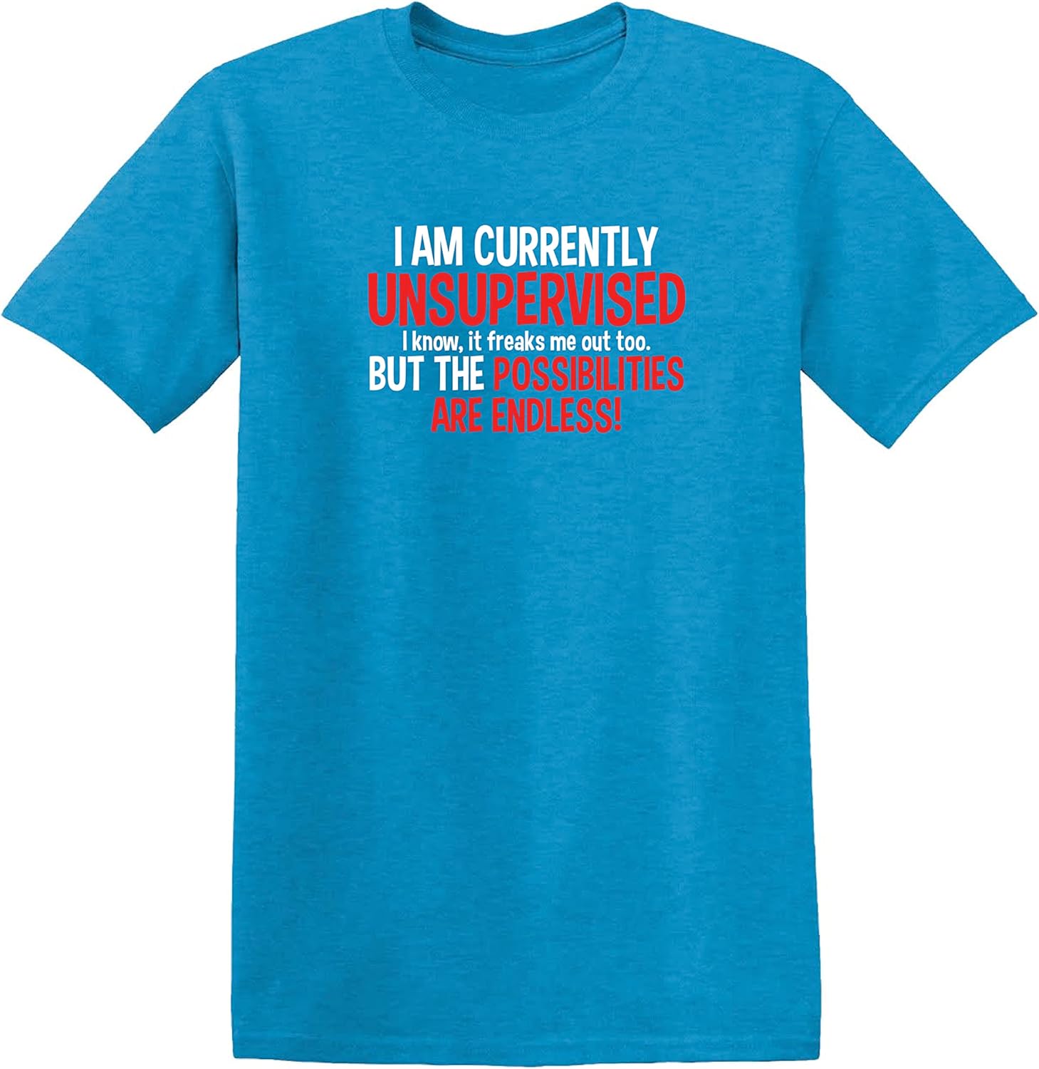 I'm Currently Unsupervised Novelty Graphic Sarcastic Funny T Shirt