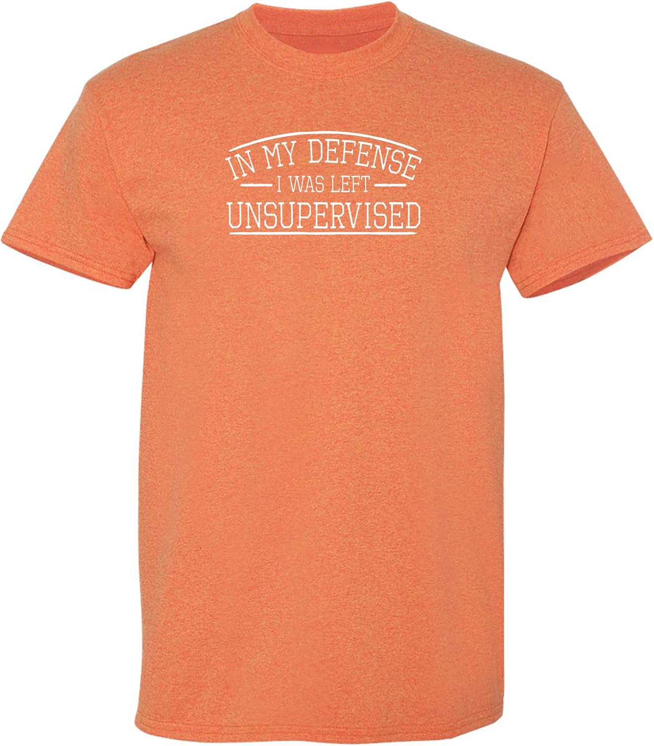 in My Defense I was Left Unsupervised Novelty Gag Gift Funny T Shirt for Anyone
