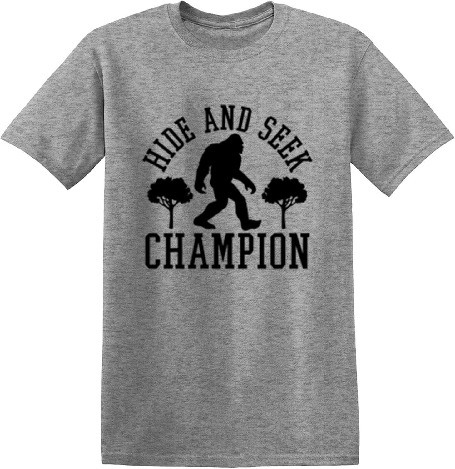 Bigfoot Hide and Seek Champ Sarcastic Graphic Funny T Shirt