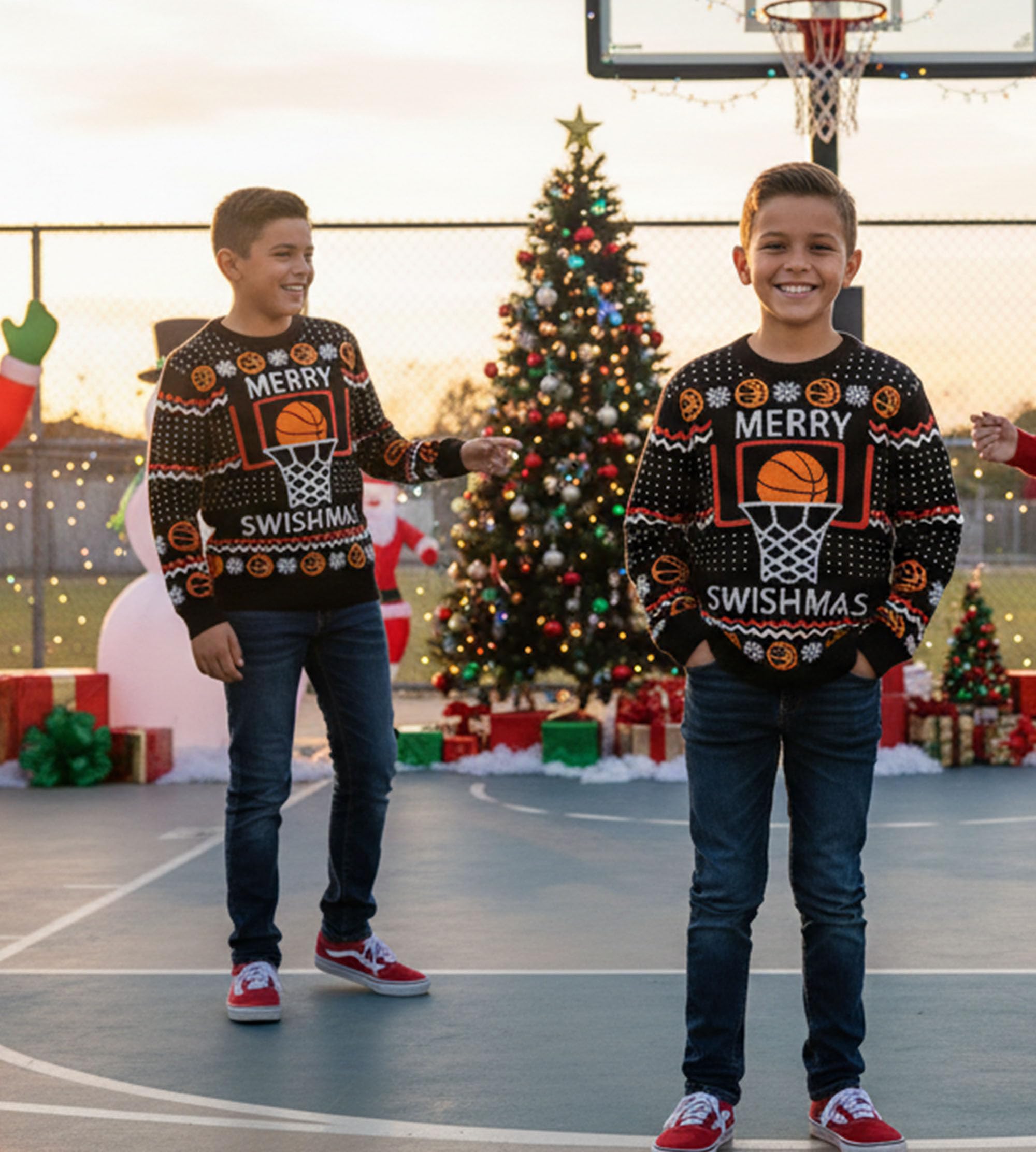 Tstars I Paused My Game to Be Here Kids Christmas Sweater - Funny Gamer Holiday Sweatshirt for Boys & Youth Gamers