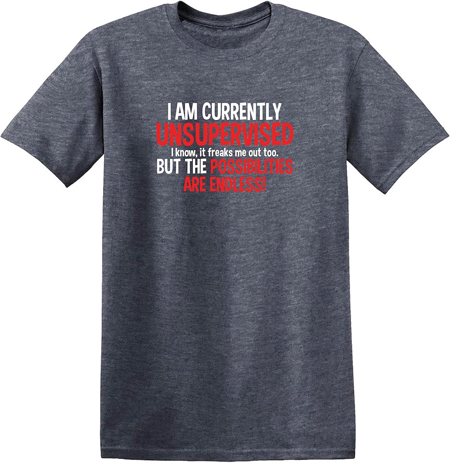 I'm Currently Unsupervised Novelty Graphic Sarcastic Funny T Shirt