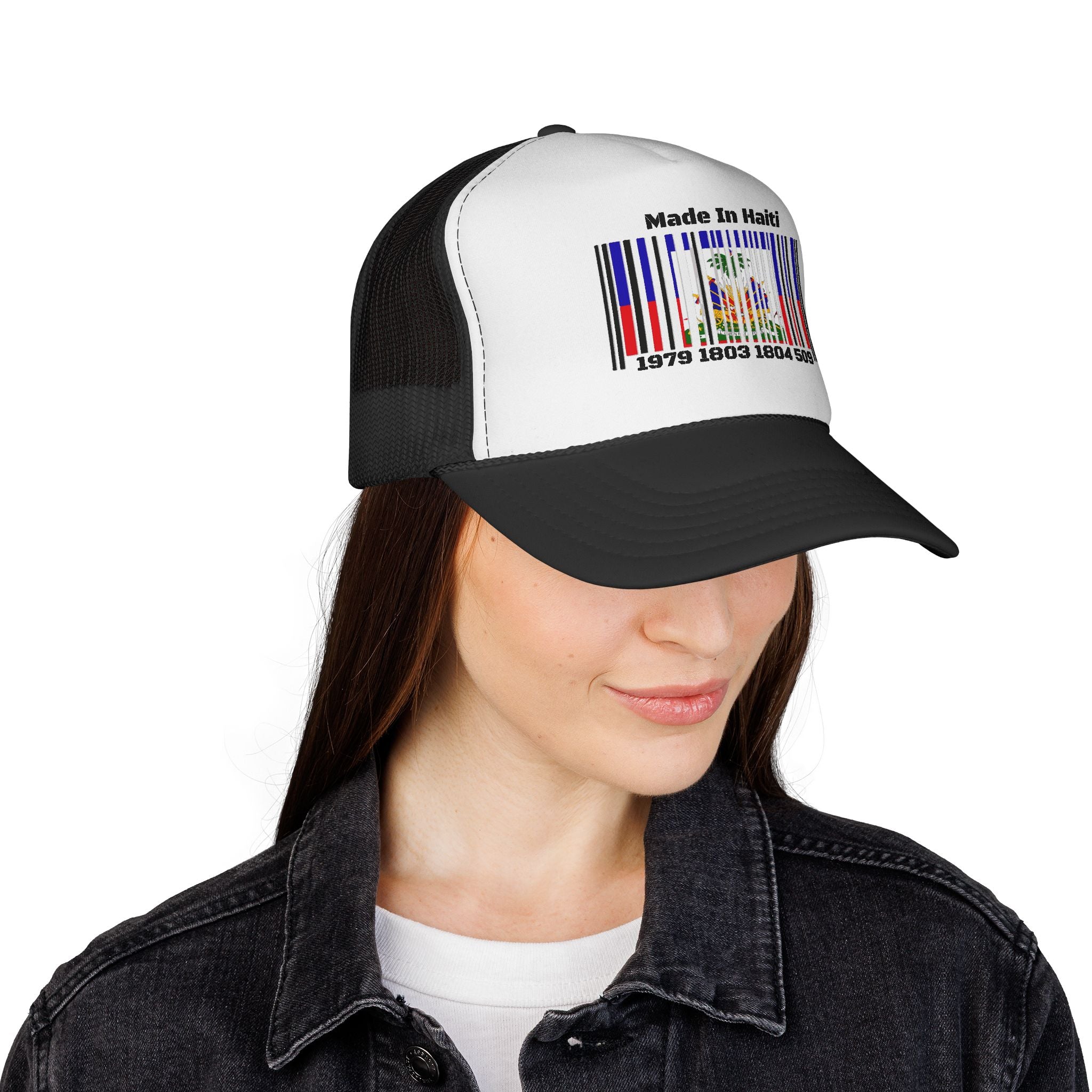 Made in Haiti Barcode Trucker Cap