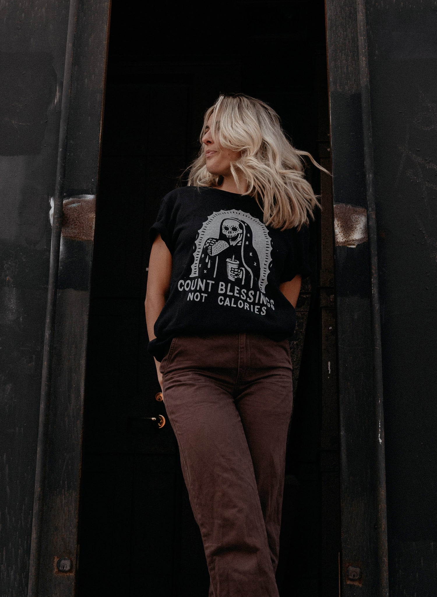 Count Blessings Not Calories Tee