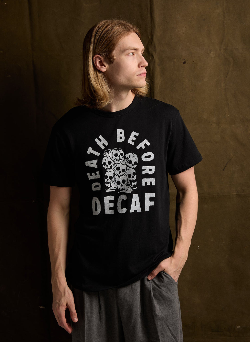 Death Before Decaf Tee