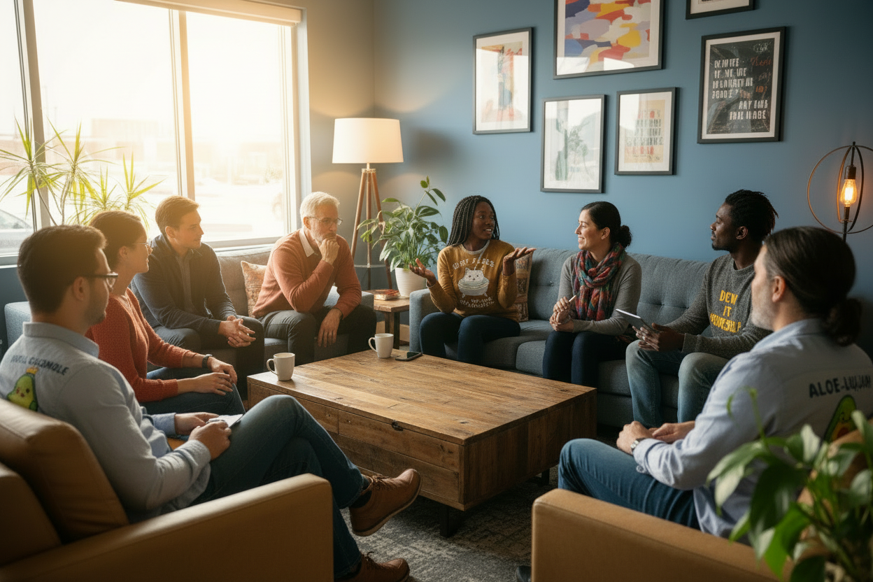 group of different genre having discussing about politics 